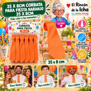 RI-0010511 35 X 8cm Corbata Para Fiesta Verde 35 X 8cm Feliz