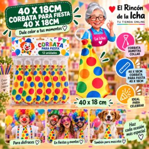 RI-0010518 40 X 18cm Corbata Para Fiesta 40 X 18cm Feliz