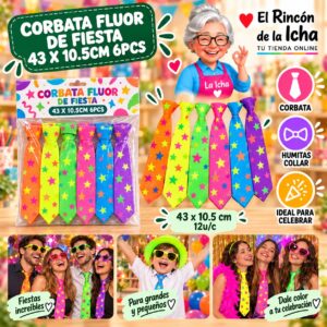 RI-0010536 8 X 37cm Corbata De Fiesta Lentejuela Negro 8 X 37cm Feliz