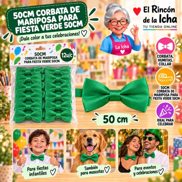 50cm Corbata De Mariposa Para Fiesta Rosado 50cm Feliz