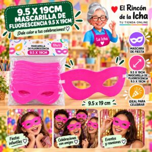 9.5 X 19cm Mascarilla De Fluorescencia 9.5 X 19cm Feliz