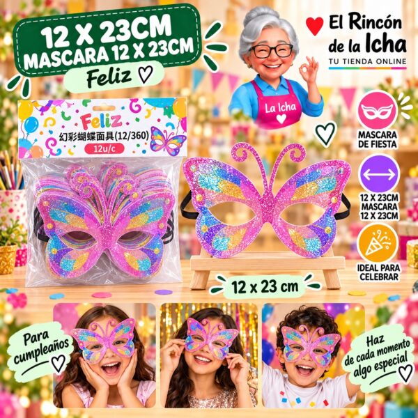 12 X 23cm Mascara 12 X 23cm Feliz