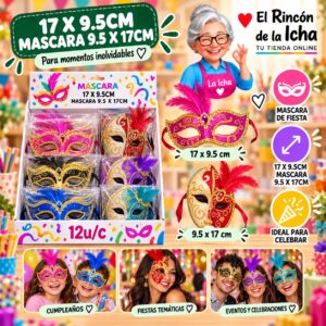 17 X 9.5cm Mascara 9.5 X 17cm Feliz