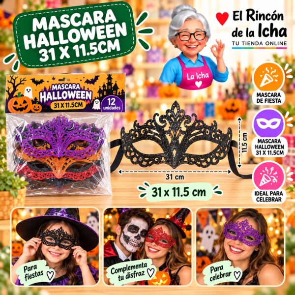 Mascara Halloween 31 X 11.5cm Feliz