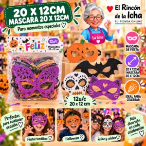20 X 12cm Mascara 20 X 12cm Feliz Ref. 608804