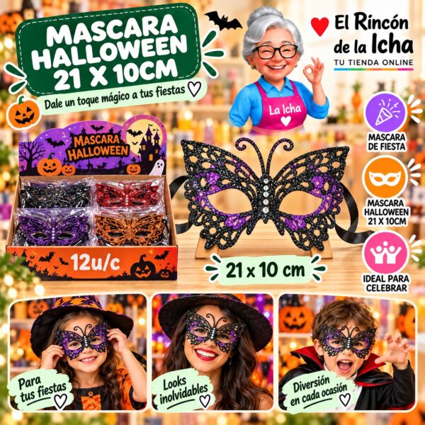 Mascara Halloween 21 X 10cm Feliz