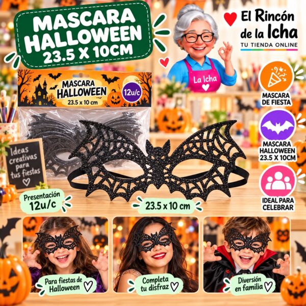 Mascara Halloween 23.5 X 10cm Feliz