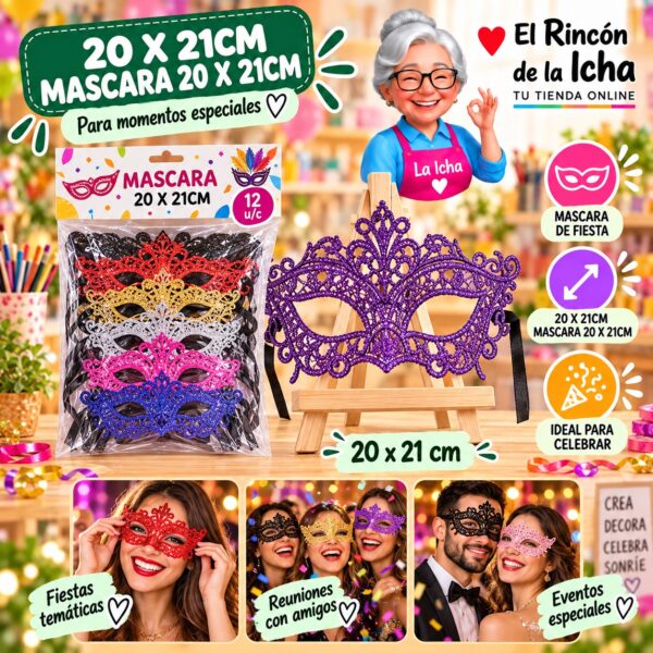 20 X 21cm Mascara 20 X 21cm Feliz