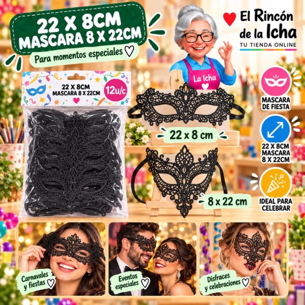 21 X 11cm Mascara 11 X 21cm Feliz