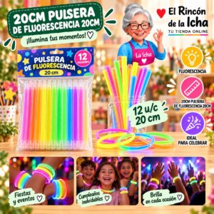 RI-0010620 20cm Pulsera De Fluorescencia 20cm Feliz