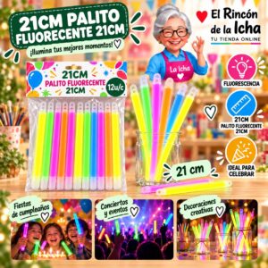 RI-0010634 21cm Palito Fluorecente 21cm Feliz