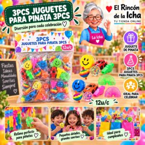 RI-0010635 3pcs Juguetes Para Pinata 3pcs Feliz