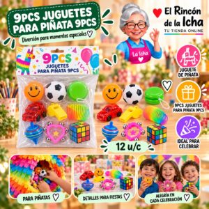 RI-0010636 9pcs Juguetes Para Pinata 9pcs Feliz