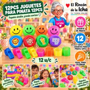 RI-0010639 12pcs Juguetes Para Pinata 12pcs Feliz