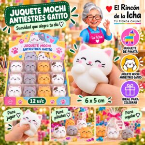 RI-0010641 Juquete Mochi Antiestres Gatito Feliz