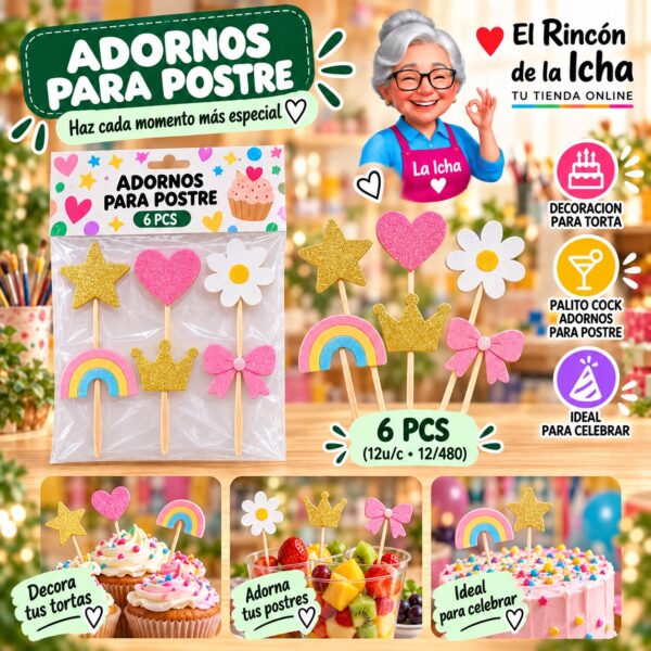 Adornos Para Postre Feliz Ref. 860068
