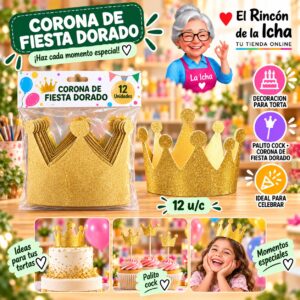RI-0010692 Corona De Fiesta Dorado Feliz Ref. 840230
