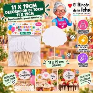 RI-0010719 11 X 19cm Decoracion De Torta 11 X 19cm Feliz Ref. 614864