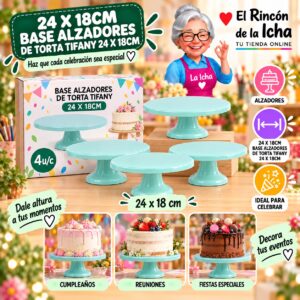 RI-0010865 24 X 18cm Base Alzadores De Torta Tifany 24 X 18cm Feliz