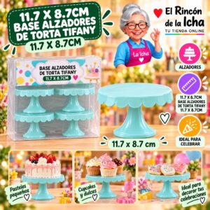 11.7 X 8.7cm Base Alzadores De Torta Tifany 11.7 X 8.7cm Feliz