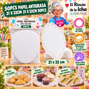 50pcs Papel Antigrasa 21 X 32cm 21 X 32cm 50pcs Feliz