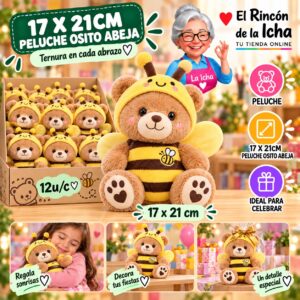 RI-0011015 17 X 21cm Peluche Osito Abeja Feliz
