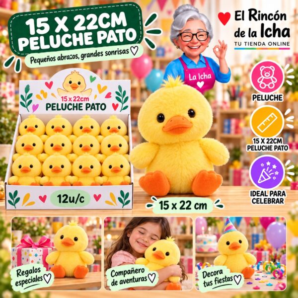 15 X 22cm Peluche Pato Feliz
