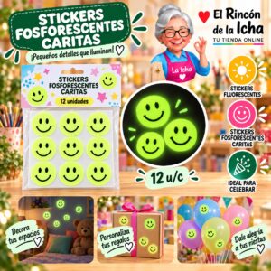 RI-0011045 Stickers Fosforescentes Caritas Feliz Ref. 132262