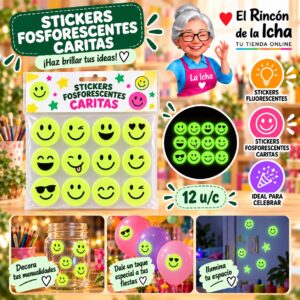 RI-0011054 Stickers Fosforescentes Caritas Feliz Ref. 132271