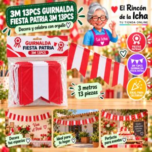 RI-0011065 3m 13pcs Guirnalda Fiesta Patria 3m 13pcs Feliz