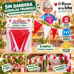 RI-0011077 5m Bandera Guinalda Triangulo Feliz