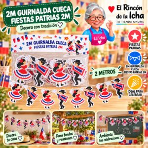 RI-0011083 2m Guirnalda Cueca Fiestas Patrias 2m Feliz