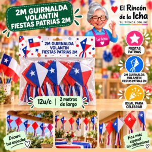 RI-0011091 2m Guirnalda Volantin Fiestas Patrias 2m Feliz Ref. 420079