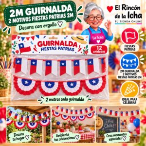 RI-0011092 2m Guirnalda 2 Motivos Fiestas Patrias 2m Feliz