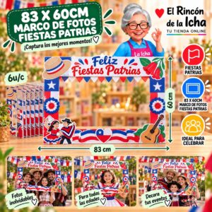 RI-0011102 83 X 60cm Marco De Fotos Fiestas Patrias Feliz