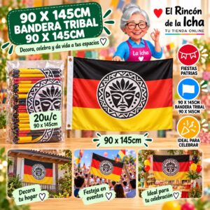 RI-0011113 90 X 145cm Bandera Tribal 90 X 145cm Feliz