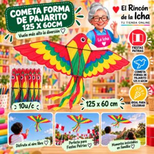 RI-0011114 Cometa Forma De Pajarito 125 X 60cm Feliz