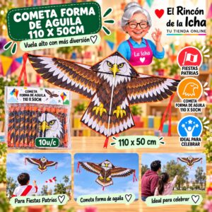 RI-0011116 Cometa Forma De Aguila 110 X 50cm Feliz