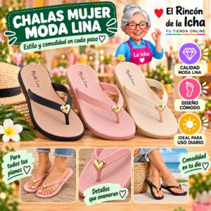Chalas Mujer Moda Lina Diseño 800356