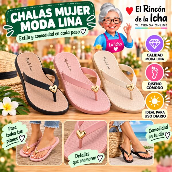 Chalas Mujer Moda Lina Diseño 800356