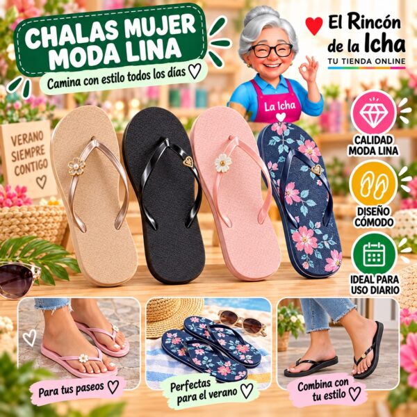 Chalas Mujer Moda Lina Diseño 800403