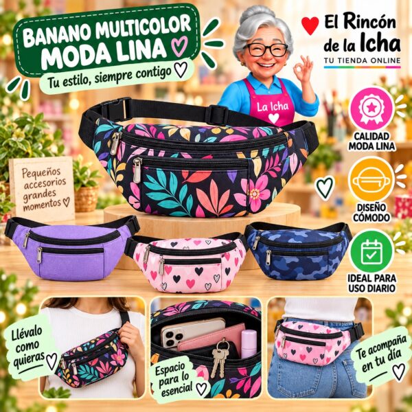 Banano Multicolor Moda Lina Diseño 170400
