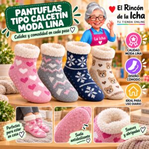 RI-ML-00141 Pantuflas Tipo Calcetín Moda Lina Diseño 850286