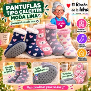 RI-ML-00148 Pantuflas Tipo Calcetín Moda Lina Diseño 850306