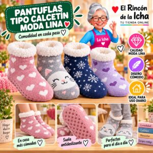 RI-ML-00152 Pantuflas Tipo Calcetín Moda Lina Diseño 850311
