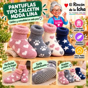 RI-ML-00156 Pantuflas Tipo Calcetín Moda Lina Diseño 850382