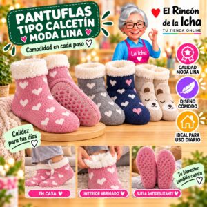 RI-ML-00159 Pantuflas Tipo Calcetín Moda Lina Diseño 850385