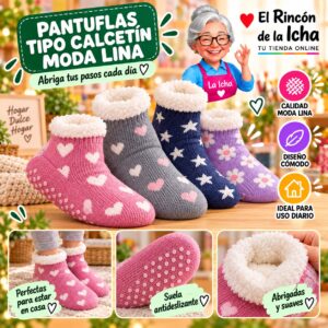 RI-ML-00165 Pantuflas Tipo Calcetín Moda Lina Diseño 850464