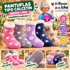 RI-ML-00166 Pantuflas Tipo Calcetín Moda Lina Diseño 850465