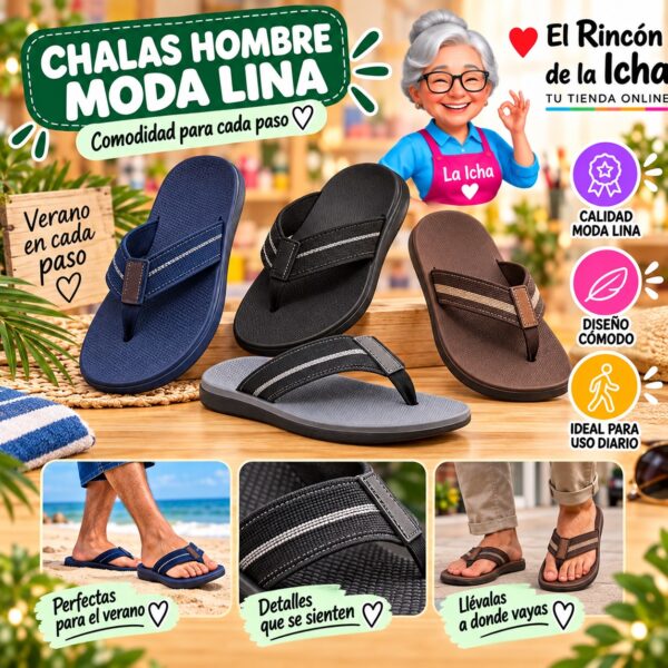 Chalas Hombre Moda Lina Diseño 800707